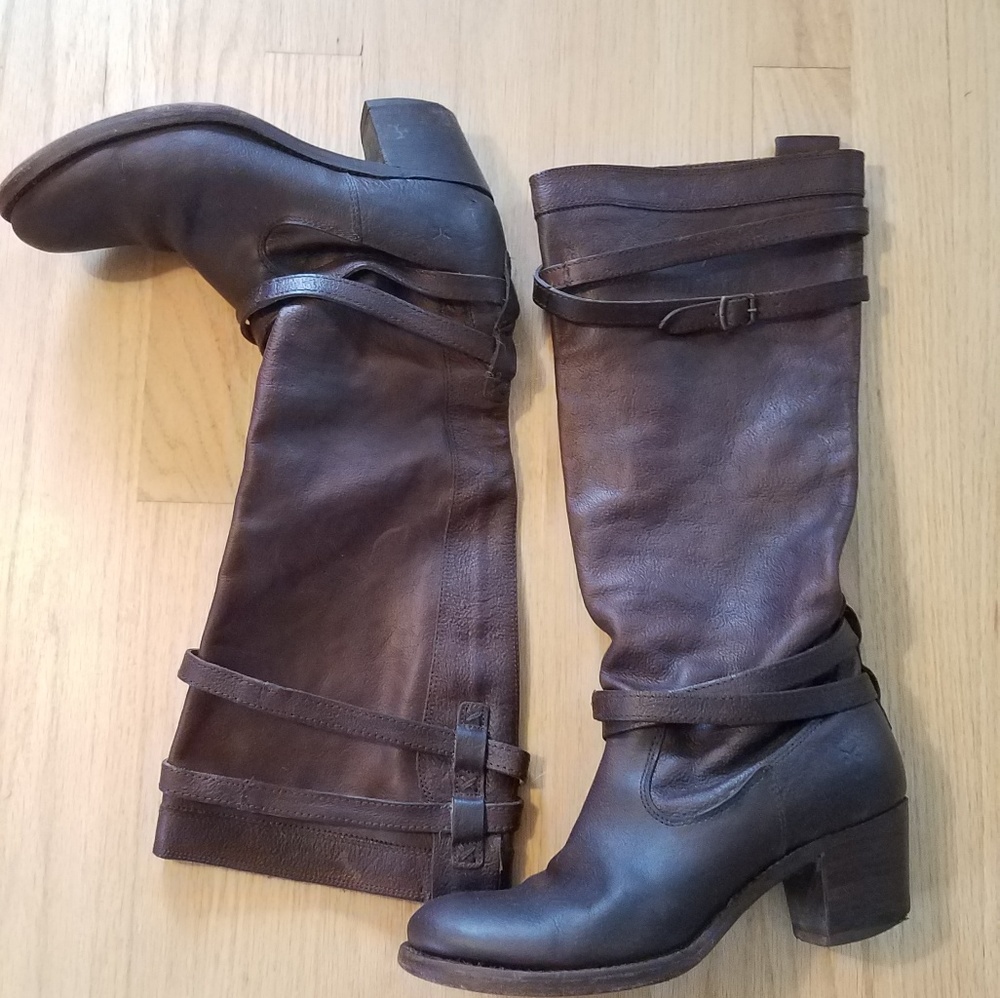 Frye Jane Strappy Tall Boot